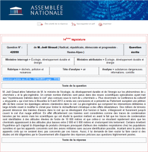 Question de Joël Giraud au ministre de l'écologie, du développement durable et de l'énergie, Philippe Martin